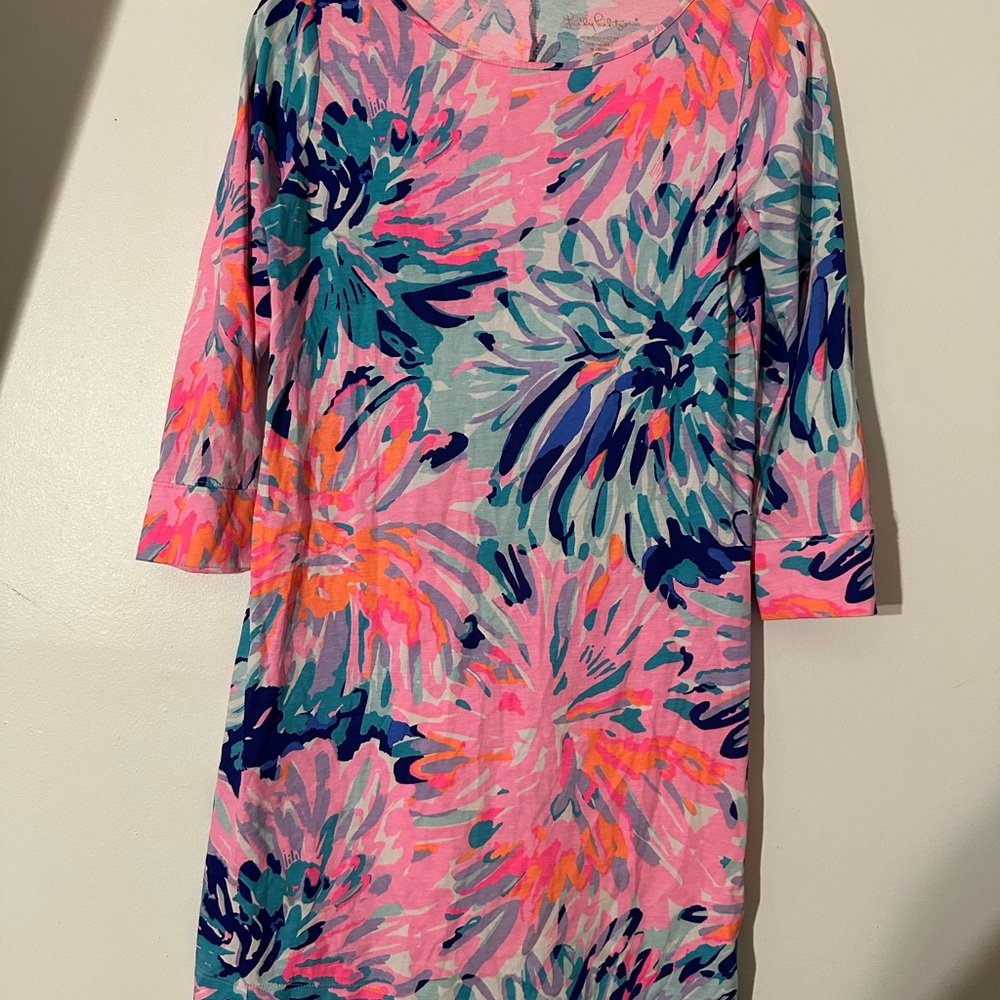 Lilly Pulitzer Vibrant Pink Floral Dress